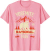 Yosemite Bear Lovers Gifts Yosemite National Park Vintage Gift T-Shirt - Pink