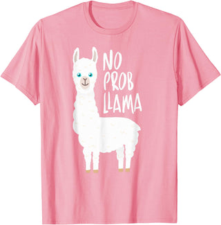 CuisineDuCool Cute No Prob Llama - No Probllama T-Shirt - Pink