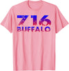 716 Tee's 716 Buffalo Skyline WNY pride T-Shirt - Pink