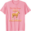 Palomino Horse Lover Equestrian Western Riding Fan This Girl Loves Her Palomino Horse Lover Equestrian Women T-Shirt - Pink