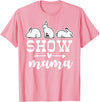 Show Rabbit Mom Mama T-Shirt in Pink