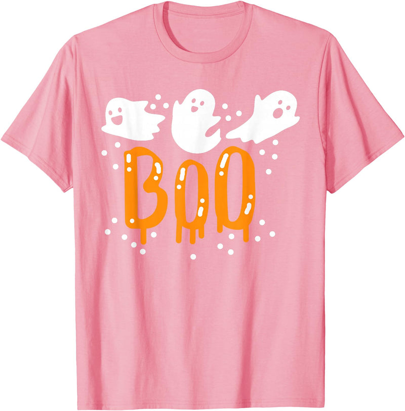 Halloween Boo Party Halloween Ghost Boo Cute T-Shirt - Pink