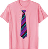 Magical and Funny Halloween Gifts Necktie Costume Halloween T-Shirt - Pink