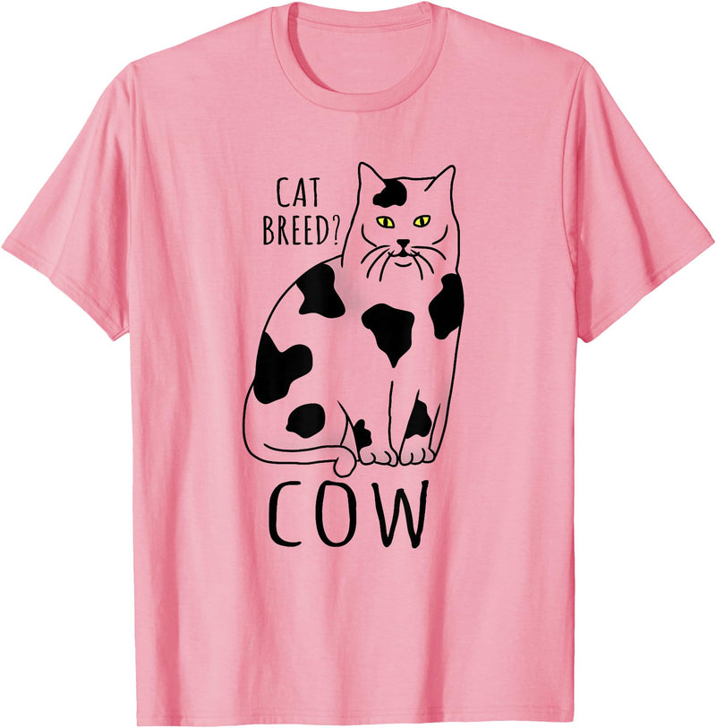 FandomizedRose My cat is a cow Cat memes Funny Feline breed T-Shirt - Pink