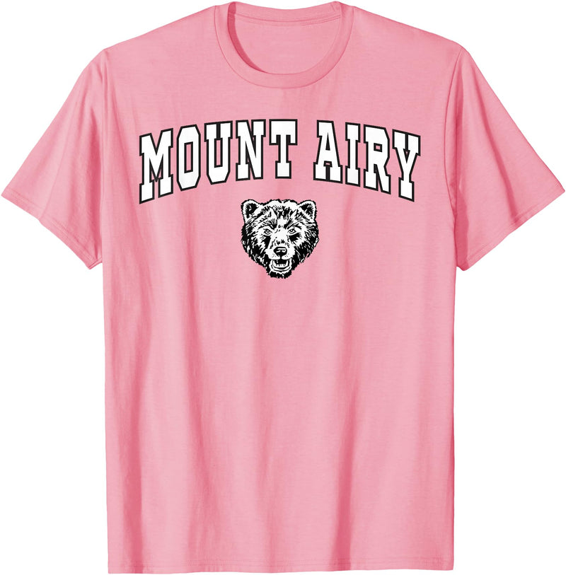Official High School Fan Gear Mount Airy High School Granite Bears T-Shirt C2 T-Shirt - Pink