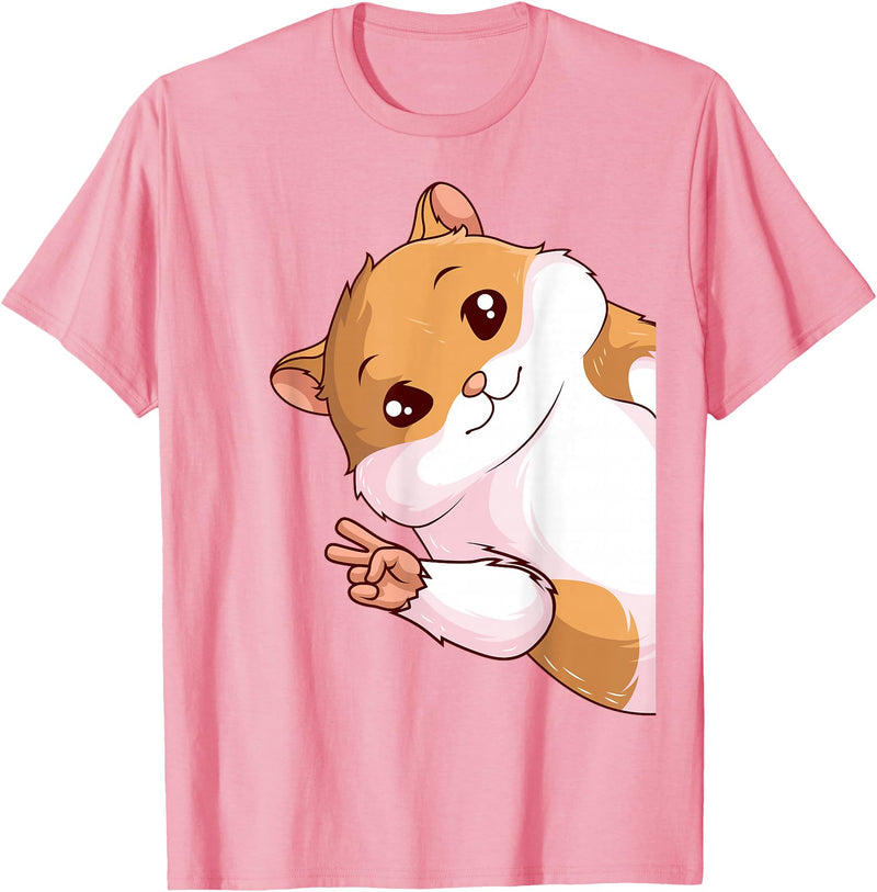 Hamster Children Girls Boys T-Shirt - Pink