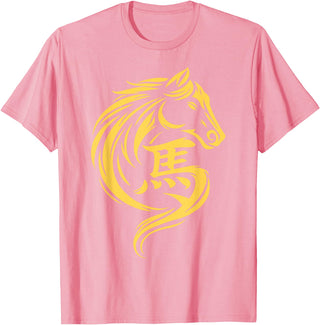 2026 Year of The Horse Chinese New Year Men Woman Year of The Horse Chinese New Year 2026 Lunar New Year 2026 T-Shirt - Pink
