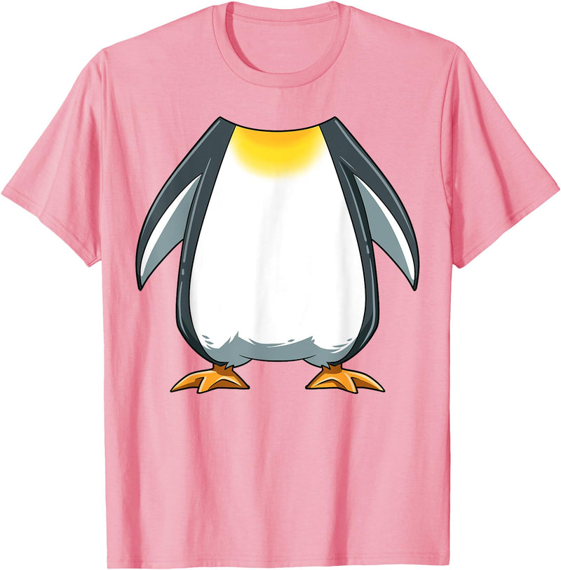 HalloweenCentre Co. Funny Penguin Costume Penguin Body Headless Penguin Costume T-Shirt - Pink