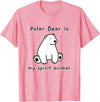 Polar Bear Shenanigans Cute Polar Bear is My Ghost Mascot Shirt Animal Mascot T-Shirt - Pink