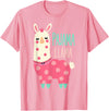 Two Suns Llama Design Lama Pajama T-Shirt - Pink