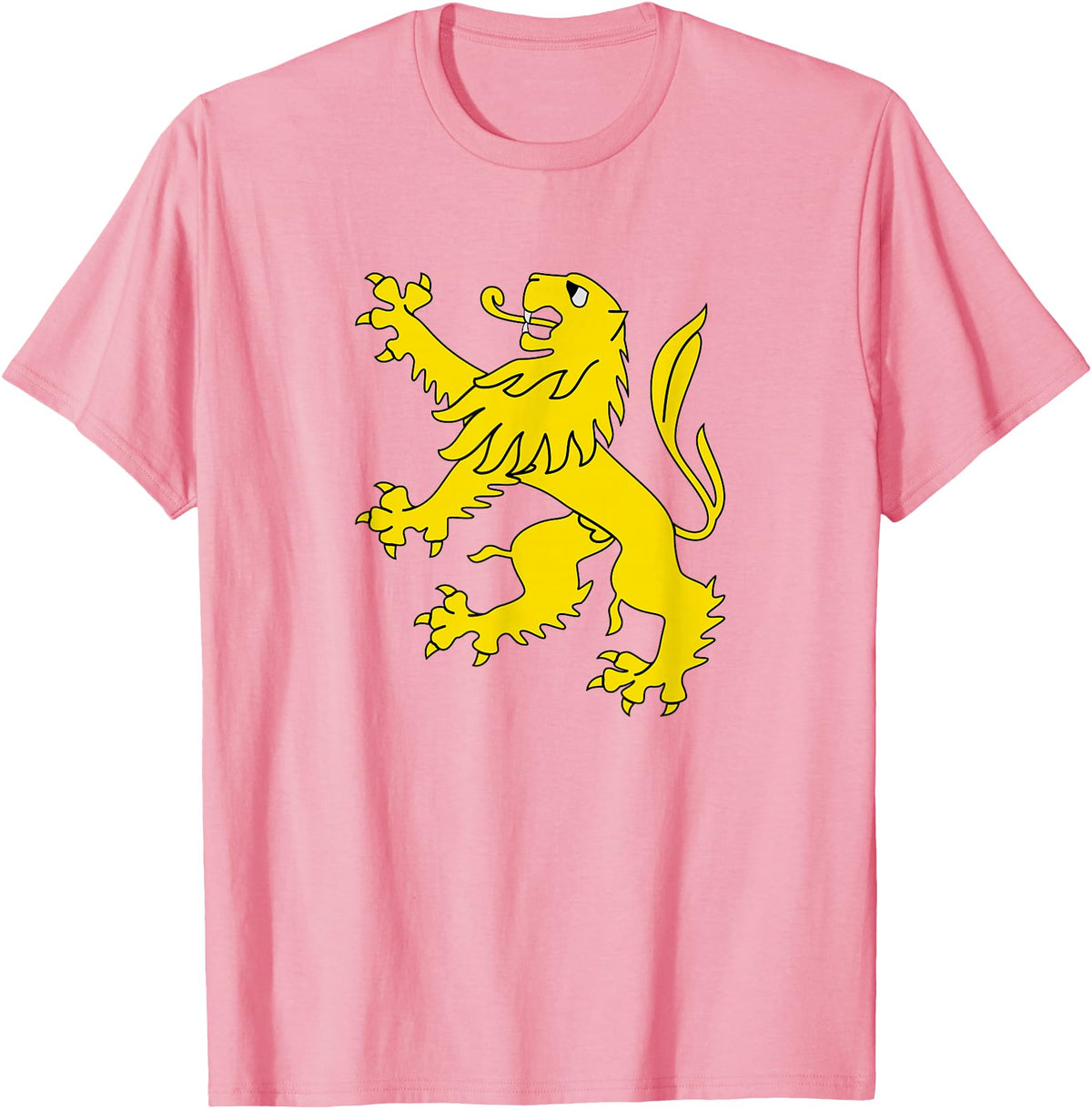 Superdesigns Gold Lion Rampant T-Shirt - Pink
