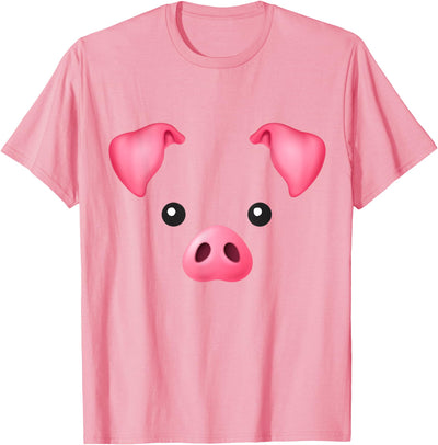 DIY Halloween Costume Pink Pig Costume for Kids Adults T-Shirt
