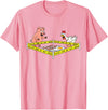 Mr Ben Thanksgiving Police Line Do Not Cross Pig and Chicken Funny Food T-Shirt - Pink