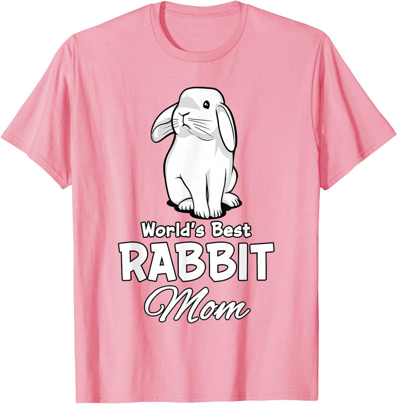 Rabbit Mom Rabbit Mum Mother Rabbit Lover T-Shirt in Pink