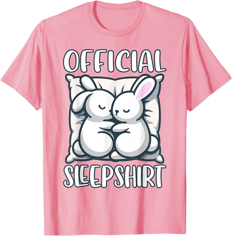 Sleep Rabbit, Official Sleepshirt, Nightshirt & Sleeping T-Shirt in Pink