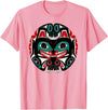 Tribal America Alaska Native American Art Tlingit Eagle Tribal Bear Clan T-Shirt - Pink
