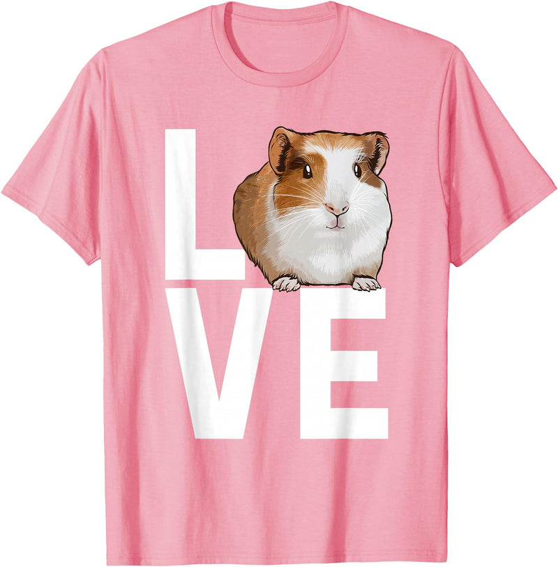 Guinea Pig Gift Guinea Pig Accessories & Stuff Cool Guinea Pig For Men Women Pet Hamster Rodent Animal Love T-Shirt - Pink