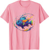 Colorful Tropical Fish Ocean Splash Rainbow Aquarium Fish Ocean Vibes T-Shirt - Pink