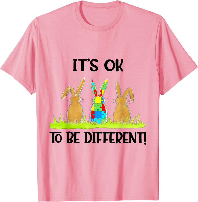 Cute Rabbit Lover Bunny Graphic T-Shirt (Purple) in Pink