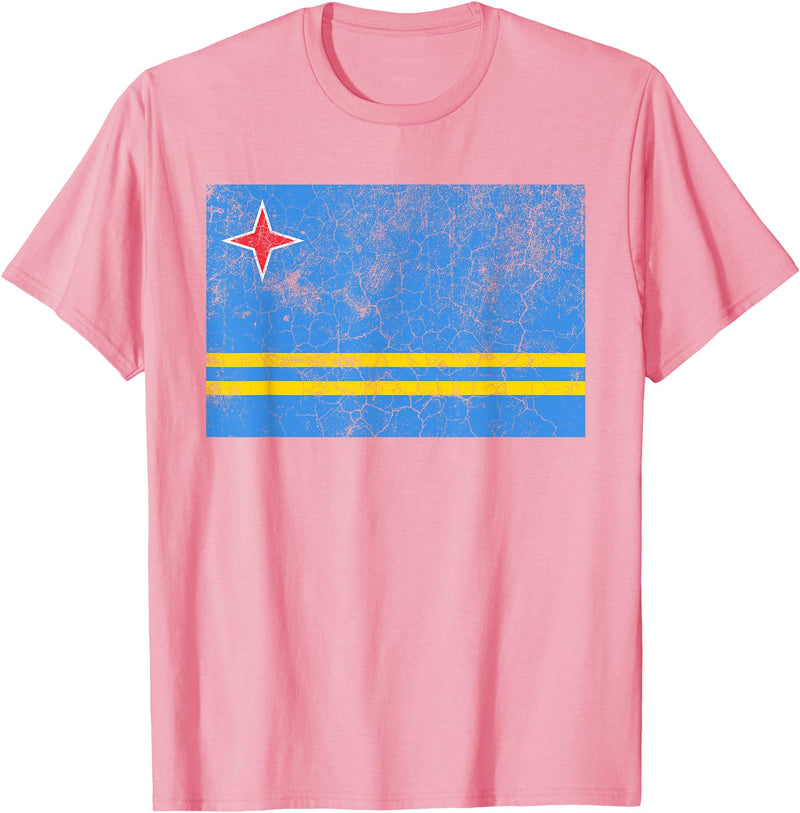 Aruba Flag National Souvenir Pride Gift Country Roots T-Shirt - Pink