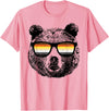 Equal Rights Gay Bear Sânpebe Designs Gay Bear with Sunglasses T-Shirt - Pink