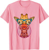 BoredKoalas Giraffe Giraffe Glases Bubblegum Funny Animal Chewing Gum Girls T-Shirt - Pink