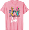 Teddy Bears Cuteness Gear Lyla Cute Teddy Bears And Bikes Bicycle Design T-Shirt - Pink