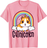 Guinea Pig by Hoy Haus Guinicorn Funny Guinea Pig Shirts For Kids Boy Girl Unicorn T-Shirt - Pink