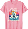 Chilly Dive Apparel Costume Polar Bear Plunge Survivor Fun Winter Adventurers Apparel T-Shirt - Pink