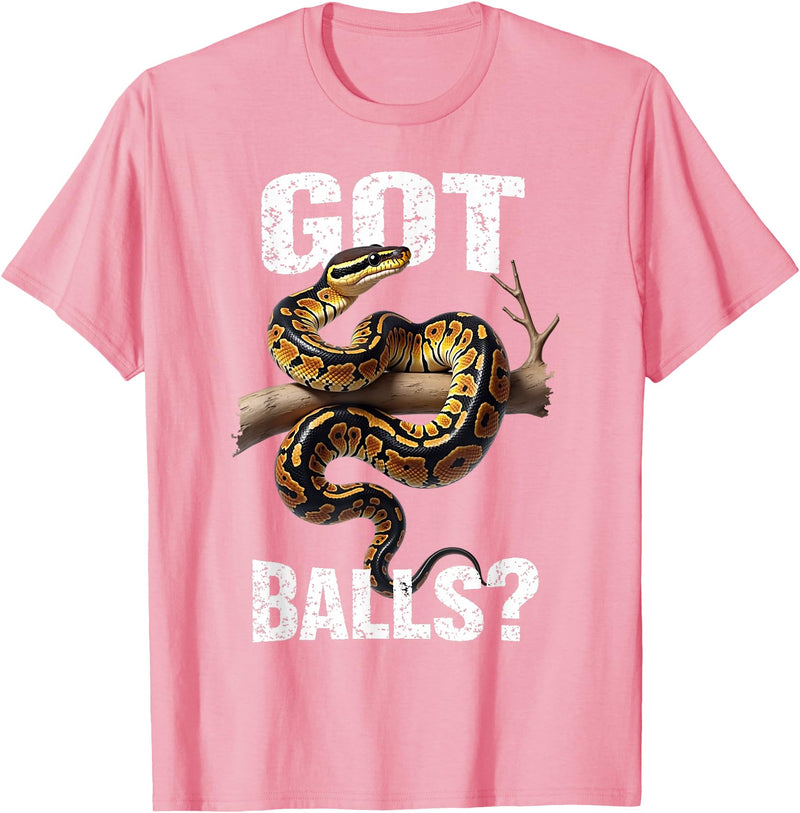 Royal Ball Python Supplies Snake Owner Herpetology Funny Ball Python Lover Balls Reptile Keeper Snake Owners T-Shirt - Pink