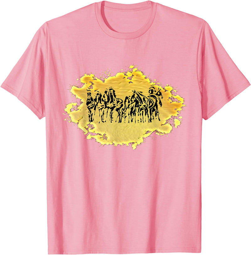 Horses Girls Women Gift Kids - Men Boys Horse Motif T-Shirt - Pink