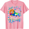 Funny Lion Lover Lion Animal Just a Girl Who Loves Lions T-Shirt - Pink