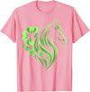 St Patricks Day Horse Lover Horse Lover St Patrick's Day T-Shirt - Pink