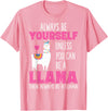 Llama Shirts by Memme Cute Funny Llama Shirt Llamas Lover Shirts Girls Women T-Shirt - Pink