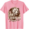 Happy Catholics St Corbinian German Saints German Catholic Bear T-Shirt - Pink