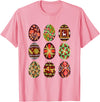 Unisex Black Cotton Polyester Small Classic Fit Round Neck T-Shirt in Pink