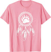 Indigenous Native American For Men Traditional Dreamcatcher Women Bear Native American T-Shirt - Pink