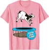 Cow Milkshake Milkshake Humor Cow T-Shirt - Pink