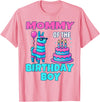 gaming gamer Birthday Llama Pinata Family Apparel Mommy Birthday Boy Llama Pinata Party Family mathing Women T-Shirt - Pink