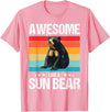 Sun Bears Sun Bear Lovers Shop Awesome like a Sun Bear. Sun Bears Sun Bear T-Shirt - Pink