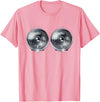 Halloween Shop Headlights Funny Costume Tee Halloween T-Shirt - Pink