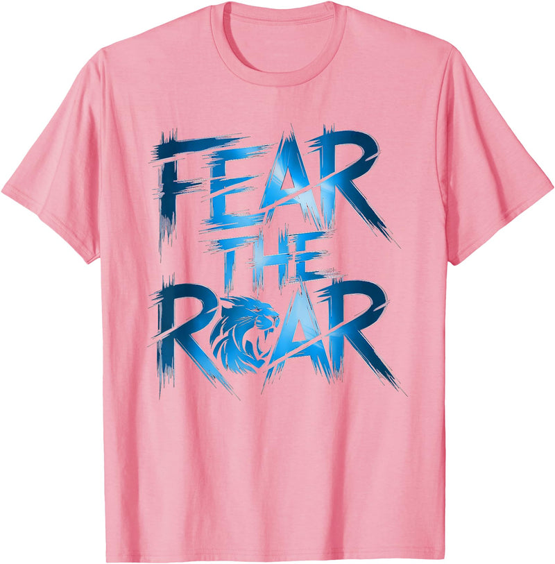 Lions Tshirt Men Women Blue Animal School Sport Fan Lion T-Shirt - Pink