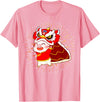 Funny Pig Chinese New Year Celebration Funny Pig Chinese New Year Lion Dancing Piggy T-Shirt - Pink