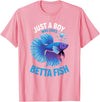 Betta Fish Shirts & Gifts for Boys Boys Betta Fish T-Shirt - Pink