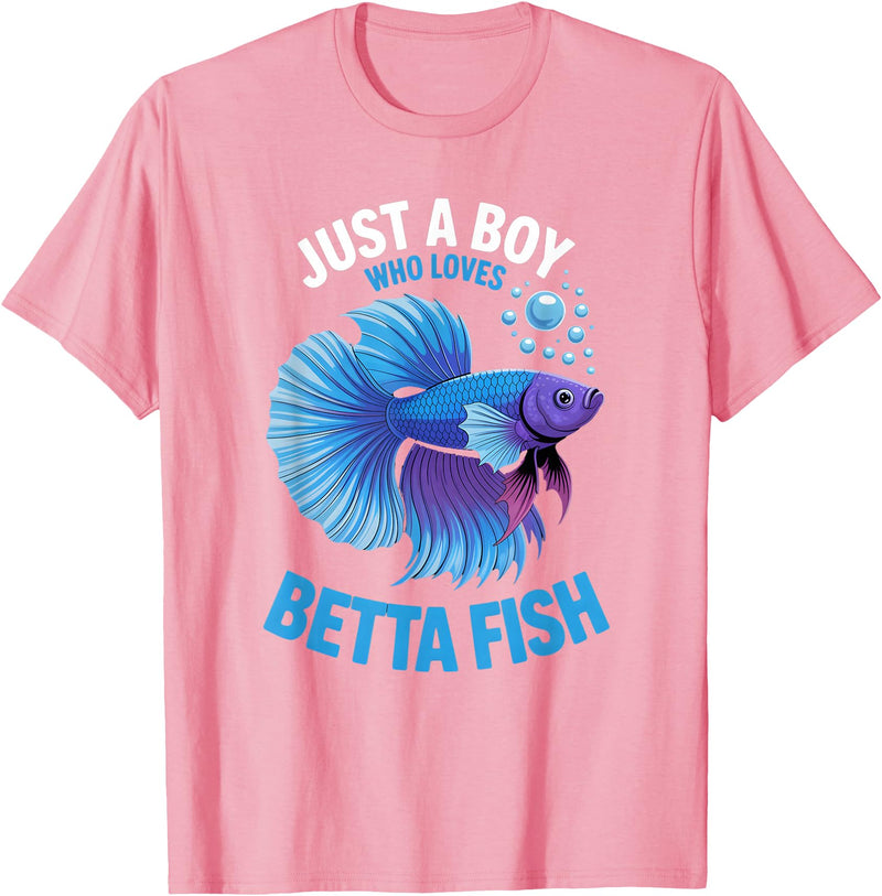Betta Fish Shirts & Gifts for Boys Boys Betta Fish T-Shirt - Pink