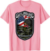 Great Smoky Mountains National Park Souvenirs Gatlinburg Tennessee Souvenirs Bears Gifts TN American Flag T-Shirt - Pink