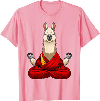 Funny Llama Gift Llama Lover Accessories & Stuff Cute Llama Design For Men Women Alpaca Animal Llama Lovers T-Shirt - Pink