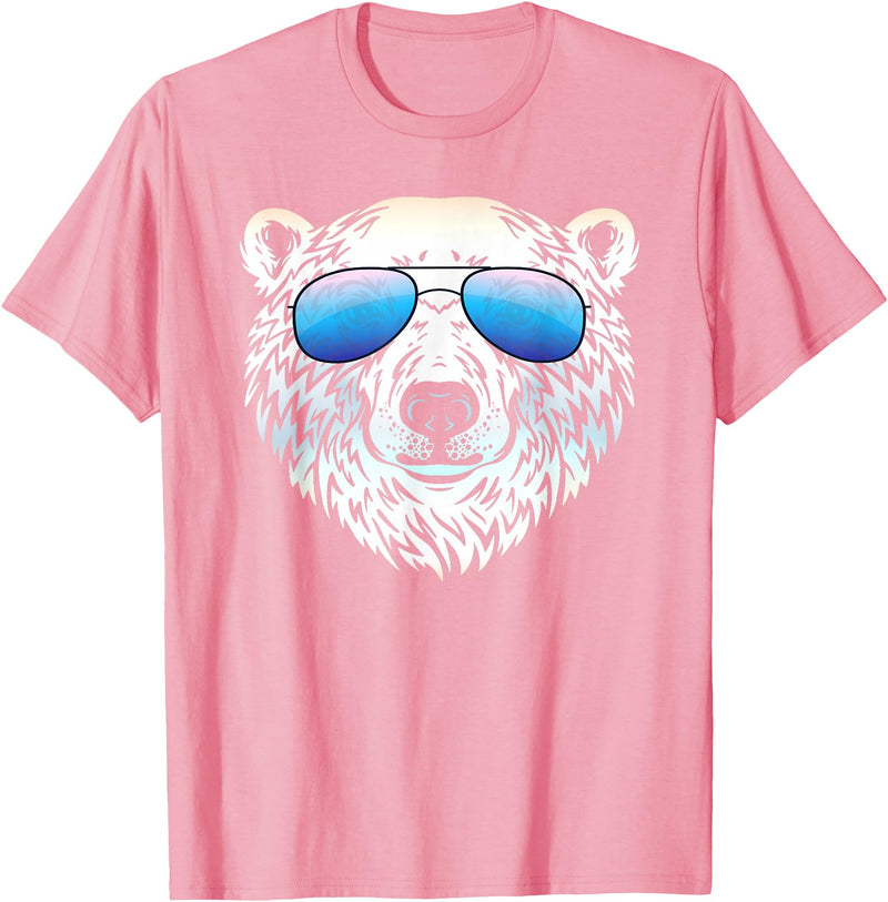 Sunglasses Zoo Mega Cool Polar Bear T-Shirt - Pink