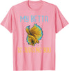 Betta Lover Gifts My Betta is Judging you Betta Fish T-Shirt - Pink