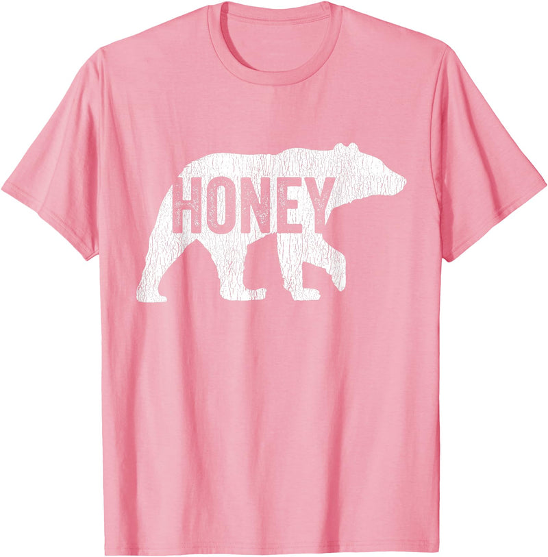 Matching Family Bear by Foxio Honey Bear Matching Family Camping Bear Funny Honey T-Shirt - Pink